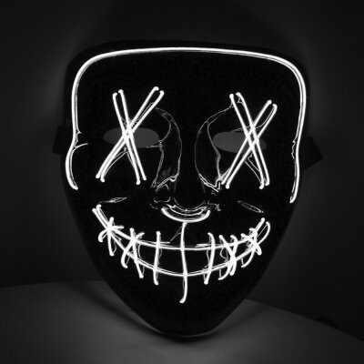 LED Maske Halloween für Erwachsene –...