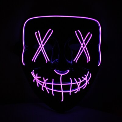 LED Maske Halloween für Erwachsene –...