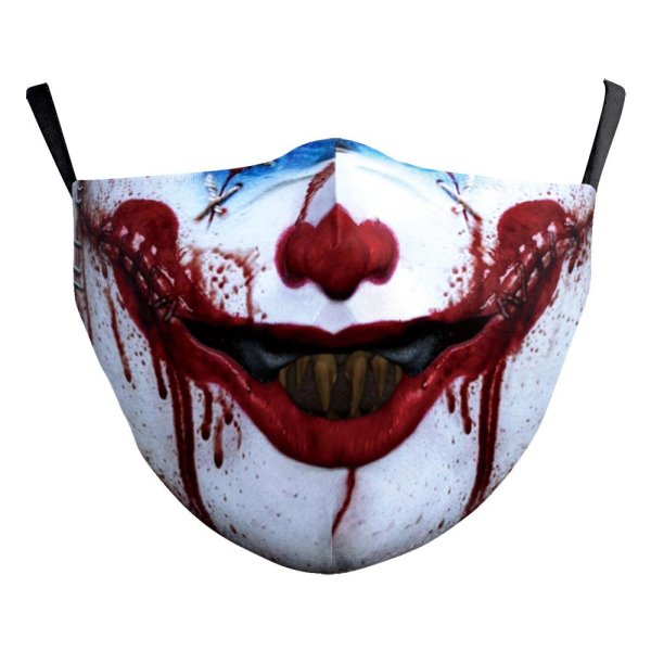 Mund-Nasen-Maske Horror Clown