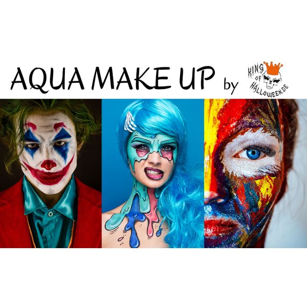 Jofrika Aqua Make Up Schminke In Grün – Wasserlösliches Kostüm-Make-up Für Karneval & Partys