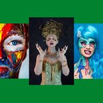 Premium Aquaschminke Grün 14 g mit passendem Schminkschwamm – wasseraktivierbare Gesichtsfarbe mit hoher Deckkraft für Halloween Make-up, Karneval, Fasching, Cosplay, Theater, Bühne, Gothic Look, Totenkopf, Skelett, Zombie, Hexe, Vampir, Teufel, Horror Ko