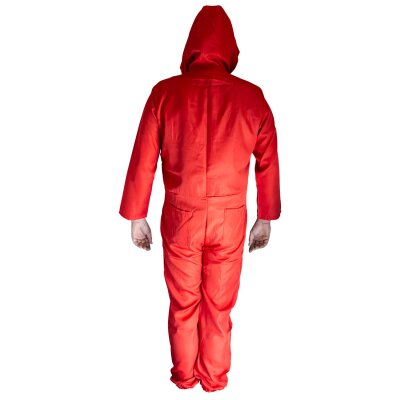 Overall ROT mit Kapuze für The Game / Geldhaus zu Halloween