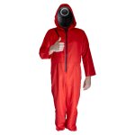 Overall ROT mit Kapuze für The Game / Geldhaus zu Halloween