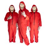 Overall ROT mit Kapuze für The Game / Geldhaus zu Halloween