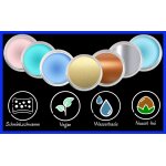 Premium Aquaschminke Silber 14 g mit passendem Schminkschwamm – wasseraktivierbare Gesichtsfarbe mit hoher Deckkraft für Halloween Make-up, Karneval, Fasching, Cosplay, Theater, Bühne, Gothic Look, Totenkopf, Skelett, Zombie, Hexe, Vampir, Teufel, Horror