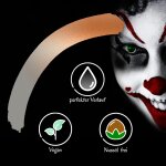 Premium Aquaschminke Kupfer 14 g mit passendem Schminkschwamm – wasseraktivierbare Gesichtsfarbe mit hoher Deckkraft für Halloween Make-up, Karneval, Fasching, Cosplay, Theater, Bühne, Gothic Look, Totenkopf, Skelett, Zombie, Hexe, Vampir, Teufel, Horror