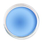 Premium Aquaschminke Pearl Iceblue 14 g mit passendem Schminkschwamm – wasseraktivierbare Gesichtsfarbe mit hoher Deckkraft für Halloween Make-up, Karneval, Fasching, Cosplay, Theater, Bühne, Gothic Look, Totenkopf, Skelett, Zombie, Hexe, Vampir, Teufel,