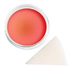 Premium Aquaschminke UV Orange 14 g mit passendem Schminkschwamm – wasseraktivierbare Gesichtsfarbe mit hoher Deckkraft für Halloween Make-up, Karneval, Fasching, Cosplay, Theater, Bühne, Gothic Look, Totenkopf, Skelett, Zombie, Hexe, Vampir, Teufel, Horr