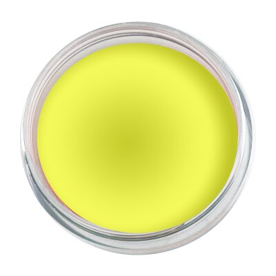 Premium Aquaschminke UV Gelb 14 g mit passendem Schminkschwamm – wasseraktivierbare Gesichtsfarbe mit hoher Deckkraft für Halloween Make-up, Karneval, Fasching, Cosplay, Theater, Bühne, Gothic Look, Totenkopf, Skelett, Zombie, Hexe, Vampir, Teufel, Horror