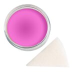 Premium Aquaschminke UV Pink 14 g mit passendem Schminkschwamm – wasseraktivierbare Gesichtsfarbe mit hoher Deckkraft für Halloween Make-up, Karneval, Fasching, Cosplay, Theater, Bühne, Gothic Look, Totenkopf, Skelett, Zombie, Hexe, Vampir, Teufel, Horror