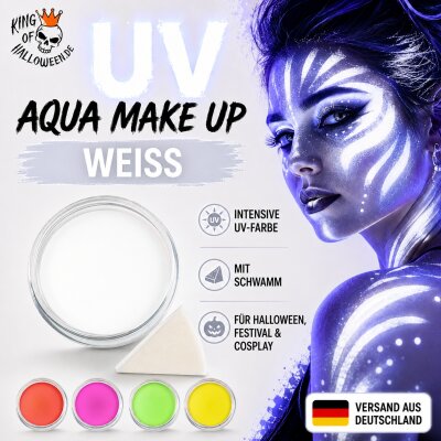 Premium Aquaschminke UV Weiß 14 g mit passendem...