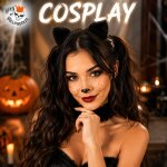 Schwarze Teddybär Ohren Haarreif – flauschige Bärenohren für Halloween, Karneval, Fasching, Cosplay, Mottoparty & Festival – leichtes Unisex Kostüm-Accessoire