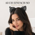 Schwarze Katzenohren aus Spitze – ein kleines Accessoire mit großer Wirkung