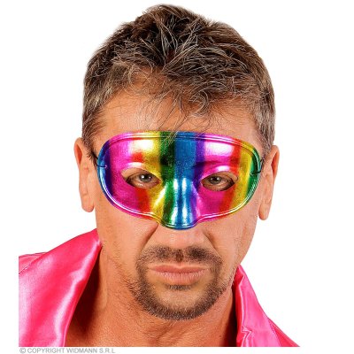 Augenmaske Metallfarbene Regenbogenparade
