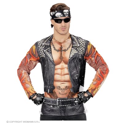 T-Shirt Rocker/Biker in Fotosublimation bedruckt