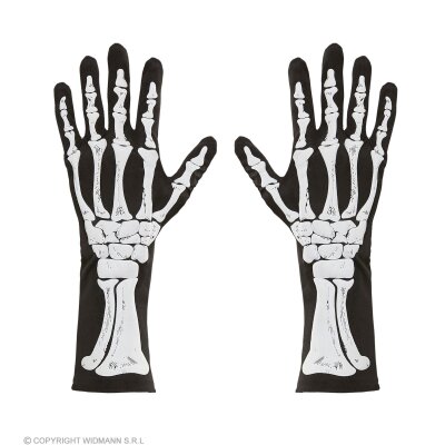 Handschuhe Skelett 35 cm